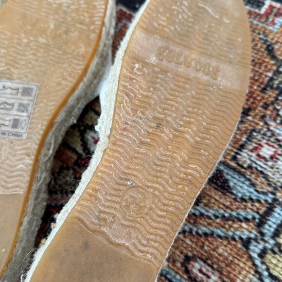 Soludos Flat Ankle Wrap Espradilles in 7.5 - Picture 5 of 6